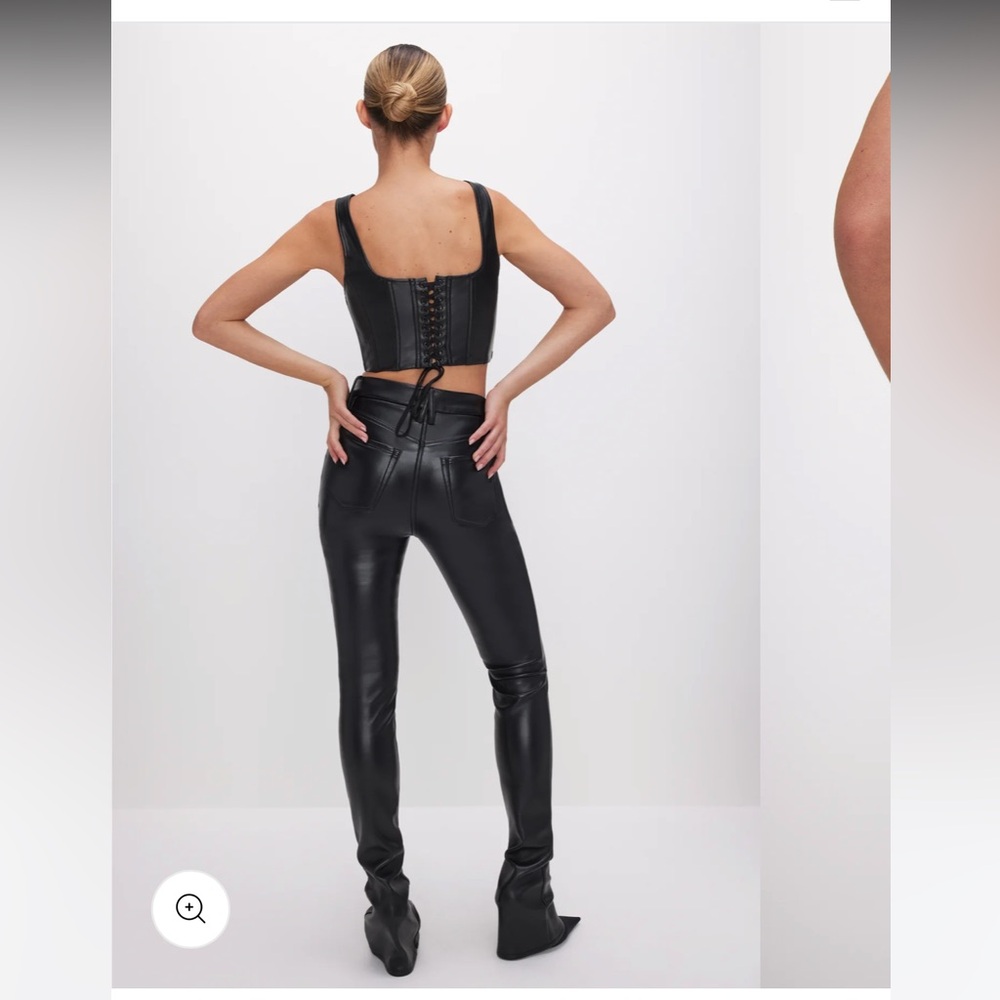 Good American micro boot leather pants - Picture 4 of 5